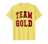 Scuola SQUADRA ORO Summer Camp War Game Spirit Color Game Maglietta