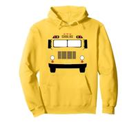 Scuolabus Driver Cartoon Giallo Costume Uniforme Grafica Felpa con Cappuccio