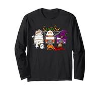 Scuolabus Halloween Costume Bus Driver Mummia Fantasma Strega Maglia a Manica