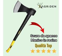 SCURE DA SPACCO 1400 G CON MANICO IN RESINA ART. BAS1485G