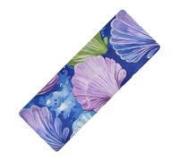 Scuro Colore Shell Art stampato non tossico yoga mat chimico libero gomma naturale antiscivolo, con borse tapete para ejercicio 71x26 pollici per la casa