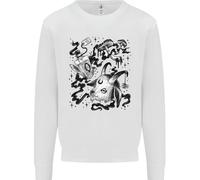 Scuro Magia Nero Voodoo Magia Funghi Bambini Felpa Maglione