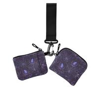 Scuro viola ragni portamonete da donna porta carte di grande capacità borsa organizer per carte con tasca con cerniera per viaggi 2 confezioni tarjetero para tarjetas de credito, ragni viola scuro