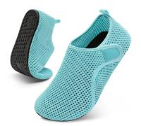 Scurtain Scarpe da acqua a piedi nudi per uomo e donna, spiaggia, nuoto, acqua, estate, sandali ad asciugatura rapida, pantofole, Mesh blu, 41/44 EU