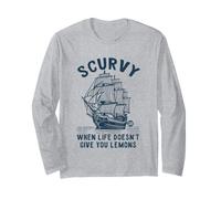 Scurvy Life Lemons Pirate Maglia a Manica