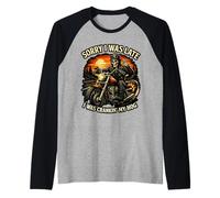 Scusa Ero in Ritardo, stavo Facendo Girare Il Mio Club motociclistico Hog Maglia con Maniche Raglan