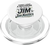 Scusa ho un fidanzato Jim Nastics Ginnastica divertente PopSockets PopGrip per MagSafe