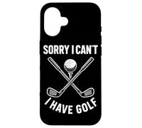 Scusa I Can't I Have Golf Divertente Citazione Golf Custodia per iPhone 16