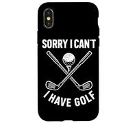 Scusa I Can't I Have Golf Divertente Citazione Golf Custodia per iPhone X/XS