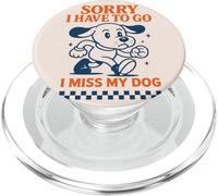 Scusa I Devo Andare I Miss My Dog Retro Cartoon Divertente PopSockets PopGrip per MagSafe