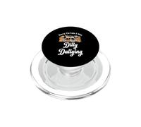 Scusa il ritardo, ero Dilly Dallying Cat, scherzo divertente, sarcasmo PopSockets PopGrip per MagSafe