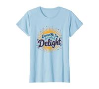 Scusa Me, I'm Actually A Delight - Witty Sunburst Citazione Maglietta, Donna, Celeste, L