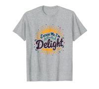 Scusa Me, I'm Actually A Delight - Witty Sunburst Citazione Maglietta, Uomo, Grigio Melange, 3XL