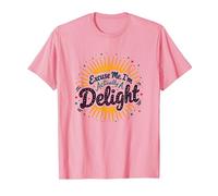 Scusa Me, I'm Actually A Delight - Witty Sunburst Citazione Maglietta, Uomo, Rosa, 3XL