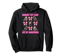 Scusa, My Rat Ate My Homework, Rat Girl, Mouse, Coquette, fiocco Felpa con Cappuccio