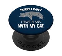 Scusa, non posso avere piani con il mio gatto PopSockets PopGrip Adesivo