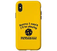 Scusa, non posso giocare a Pickleball Funny Design Custodia per iPhone X/XS