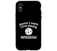 Scusa, non posso giocare a Pickleball Funny Design Custodia per iPhone X/XS