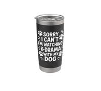 Scusa, non posso guardare K-drama con il mio cane Bicchiere termico in acciaio inox doppia parete