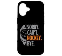 scusa non posso hockey ciao solo una mamma orgogliosa di hockey su ghiaccio Custodia per iPhone 16