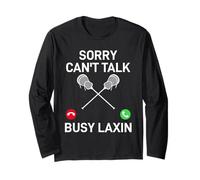 Scusa Non Posso Parlare Occupato Laxin Lacrosse Maglia a Manica