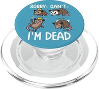 Scusa, non posso, Sono morto. Opossum e umorismo. PopSockets PopGrip per MagSafe