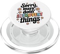 Scusa occupato Doin Introvert Things Testo PopSockets PopGrip per MagSafe