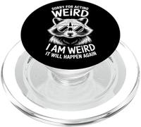 Scusa per aver agito strano procione divertente PopSockets PopGrip per MagSafe