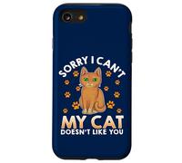 Scusa per introversi Il mio gatto non ti piace divertente Custodia per iPhone SE (2020) / 7/8