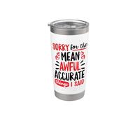 Scusa per le cose cattive e accurate che ho detto Doodle Bicchiere termico in acciaio inox doppia parete