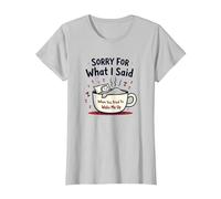 Scusa per Quello Che Ho Detto Quando Hai Cercato di svegliarmi Maglietta, Donna, Argento, XS