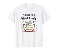 Scusa per Quello Che Ho Detto Quando Hai Cercato di svegliarmi Maglietta, Uomo, Bianco, 6XL