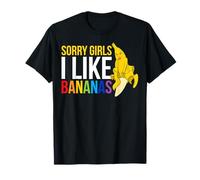 Scusa ragazze mi piacciono le banane Maglietta