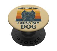 Scusa se devo andare Mi manca il mio cane Cane Corso Retro PopSockets PopGrip Adesivo