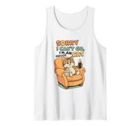 Scusa se Non Posso Andare, Sono Un Gatto al Coperto, Divertente, Amante degli Animali Domestici Canotta