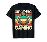 Scusa se non riesco a sentirti Sono Volt Headset Retro Gamer Maglietta