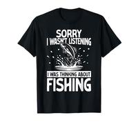 Scusa se Non stavo ascoltando, stavo pensando agli Amanti della Pesca Maglietta