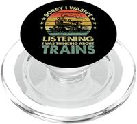 Scusa se non stavo ascoltando, stavo pensando ai treni divertente PopSockets PopGrip per MagSafe