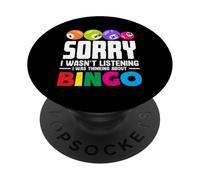 Scusa se non stavo ascoltando un giocatore di bingo PopSockets PopGrip Adesivo