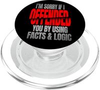 Scusa se sei offeso da fatti e logica citazione divertente PopSockets PopGrip per MagSafe