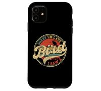 Scusa se sono in ritardo, ho visto un uccello, divertente, amante degli uccelli, vintage Custodia per iPhone 11