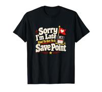Scusa se Sono in Ritardo Save Point Gamer Videogame Humor Maglietta