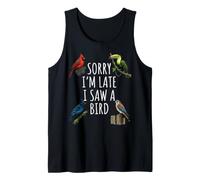 Scusa, Sono in Ritardo, Ho Visto Un Uccello Birdwatcher Cardinal Toucan Art Canotta