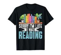 Scusa, Sono in Ritardo, stavo leggendo Libri Amante Bookworm Bibliophile Maglietta