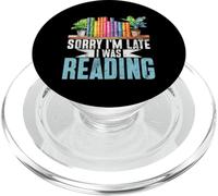 Scusa, sono in ritardo, stavo leggendo libri Amante Bookworm Bibliophile PopSockets PopGrip per MagSafe