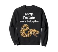 Scusa Sono in Ritardo Una Sega Una Palla Python Divertente Palla Python Felpa