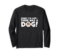 Scusa Sono Late There Was A Dog Cute Funny Sheltie Maglia a Manica
