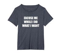 Scusami Mentre Faccio Quello Che Voglio Maglietta, Donna Plus-Size, Pervinca, 2X