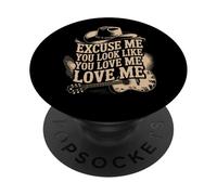 Scusami Sembra che tu mi ami Cowboy Meme PopSockets PopGrip Adesivo