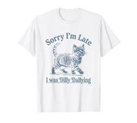 Scusate Il Ritardo, Ero Dilly Dallying Kitty Cat Kitten Maglietta